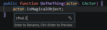 Inline rename input